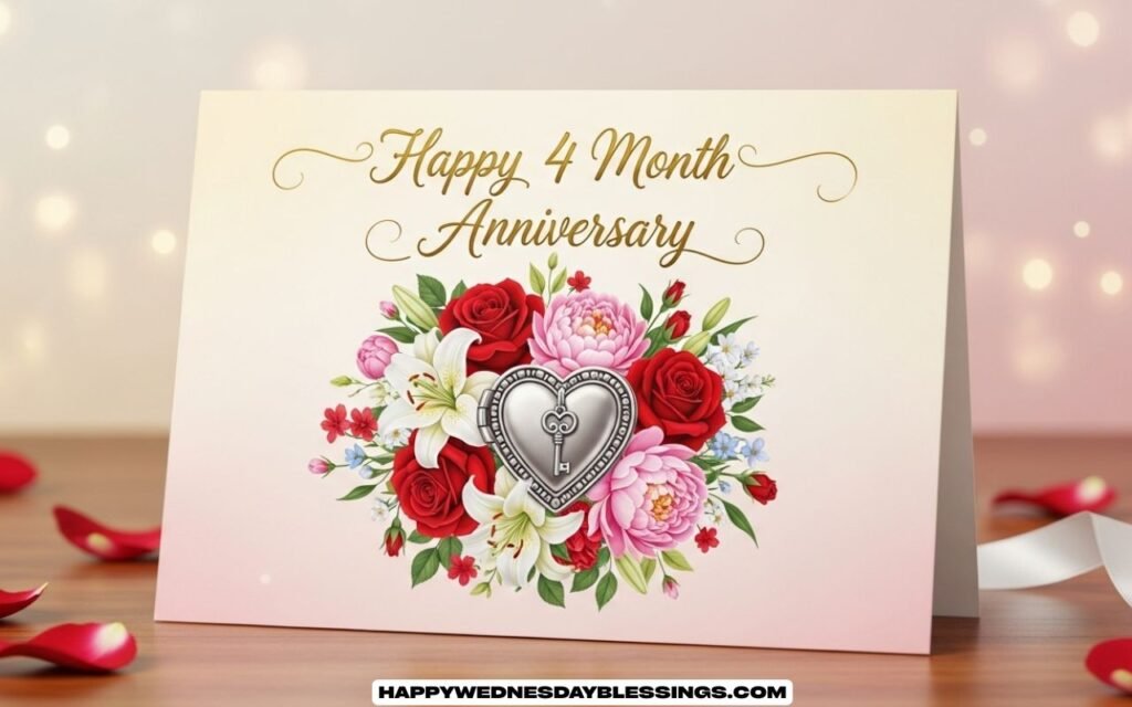 Love Romantic Happy 4 Month Anniversary Wishes