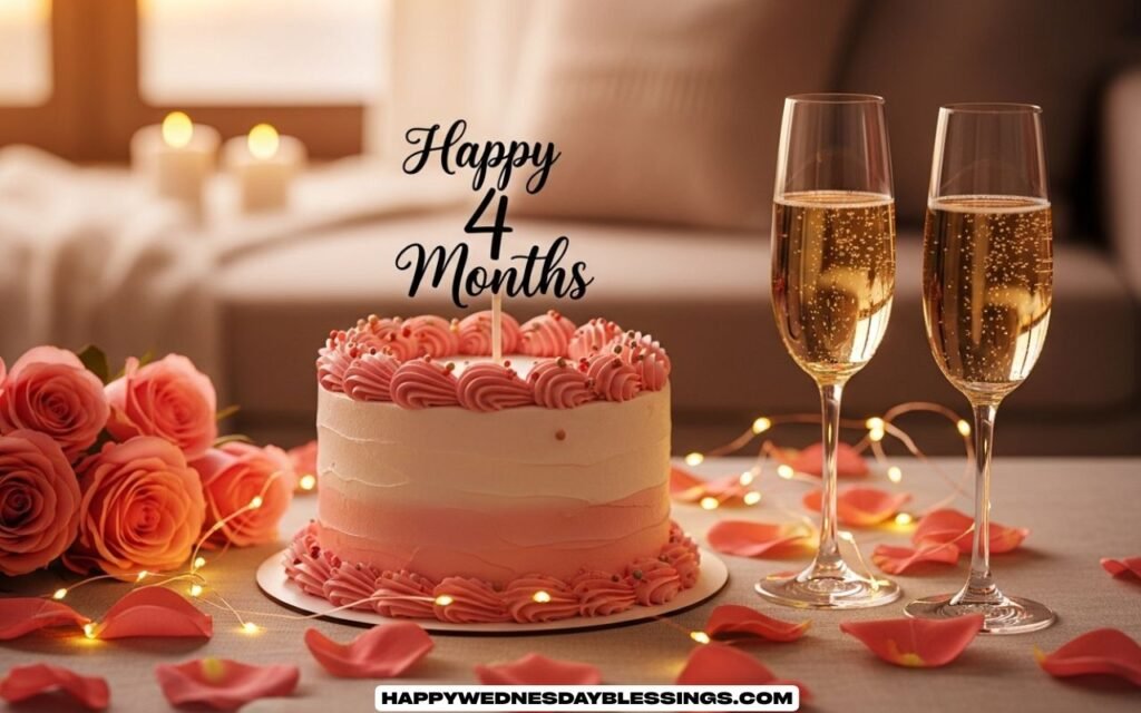 Love Romantic Happy 4 Month Anniversary Wishes