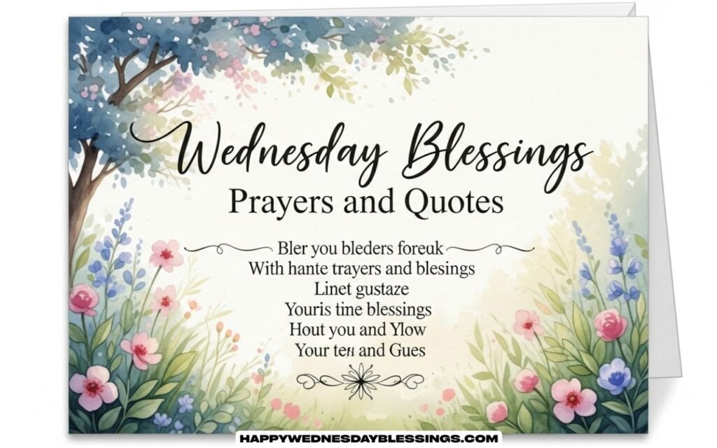 Wednesday Blessings Prayers and Quotes