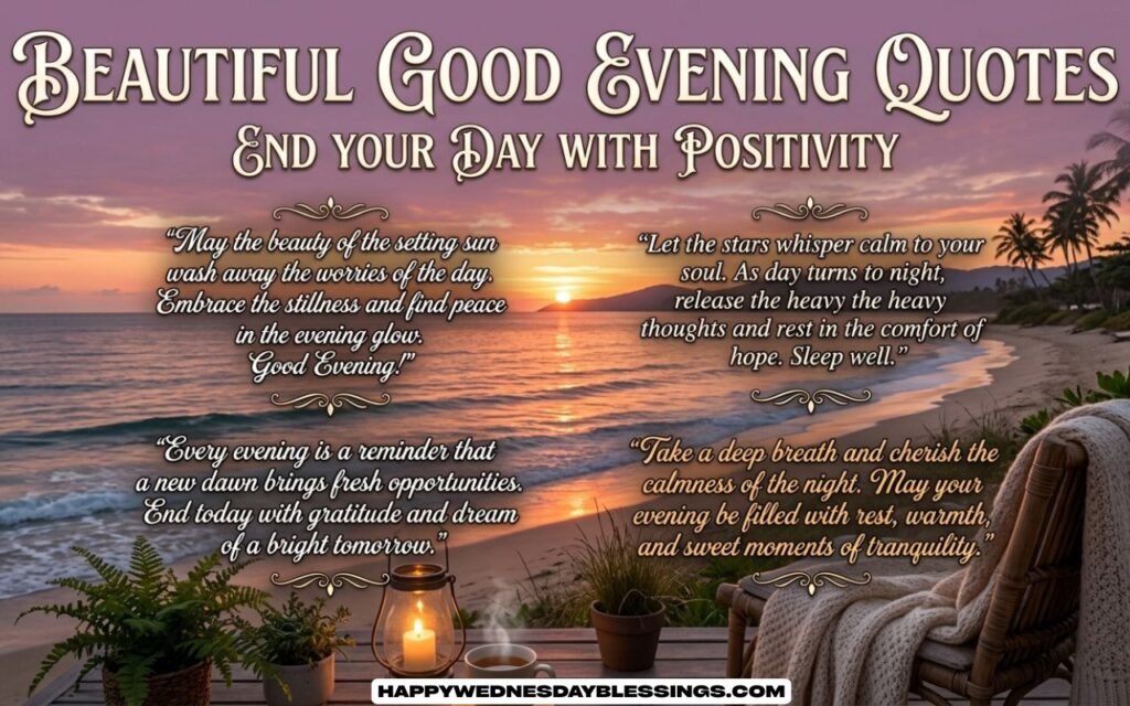 Beautiful Good Evening Quotes
