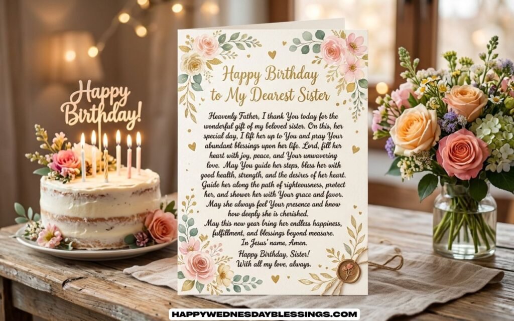 Happy Birthday Prayer for My Sister