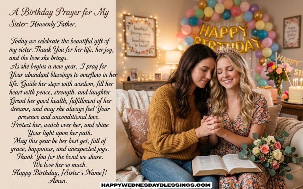Happy Birthday Prayer for My Sister