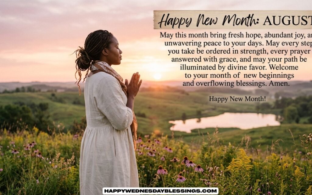 Happy New Month Prayer Messages for August