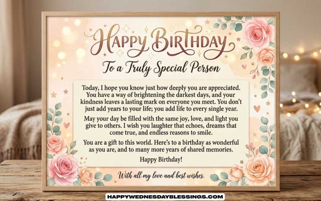 Heart Touching Birthday Wishes for Special Person