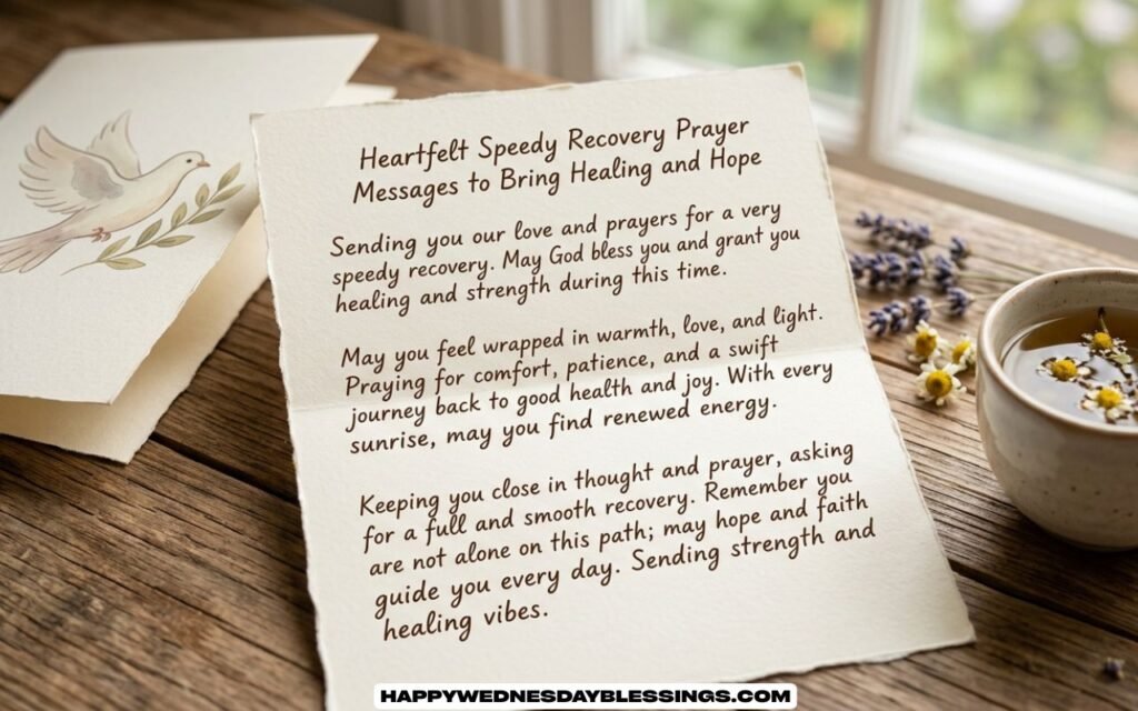Heartfelt Speedy Recovery Prayer Messages