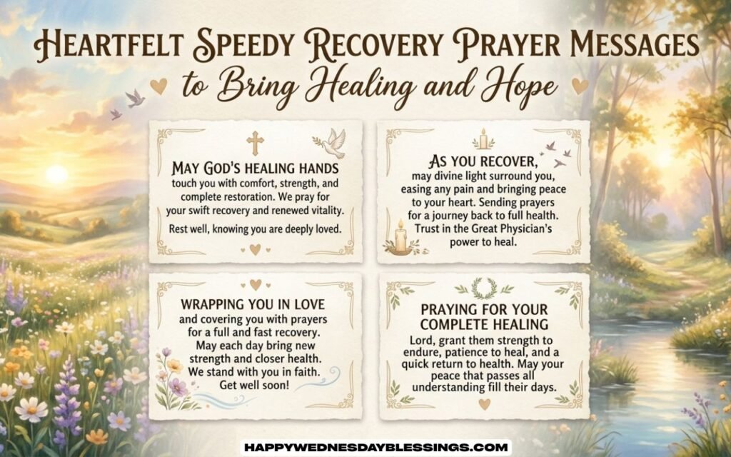 Heartfelt Speedy Recovery Prayer Messages