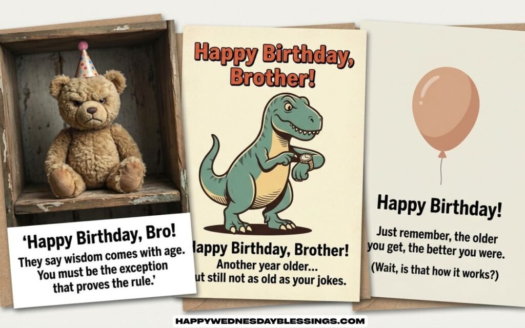 Short Funny Birthday Wishes for Brother