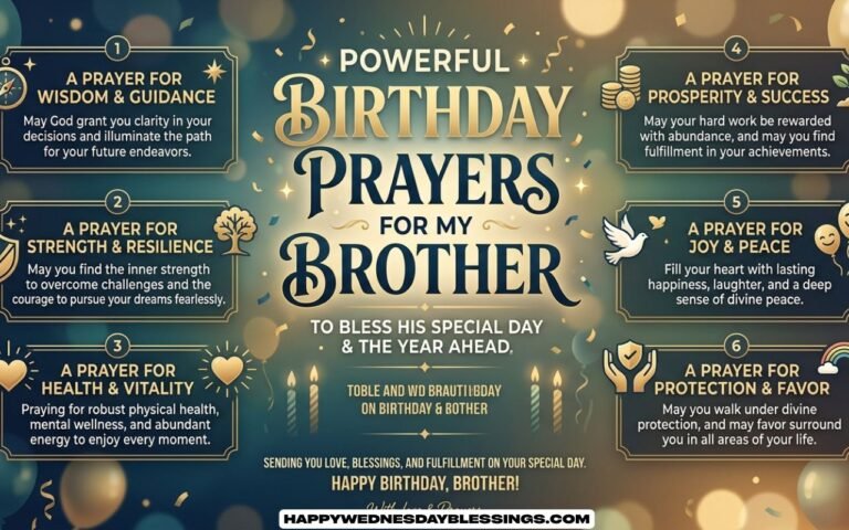 Powerful Birthday Prayers for My Brother to Bless