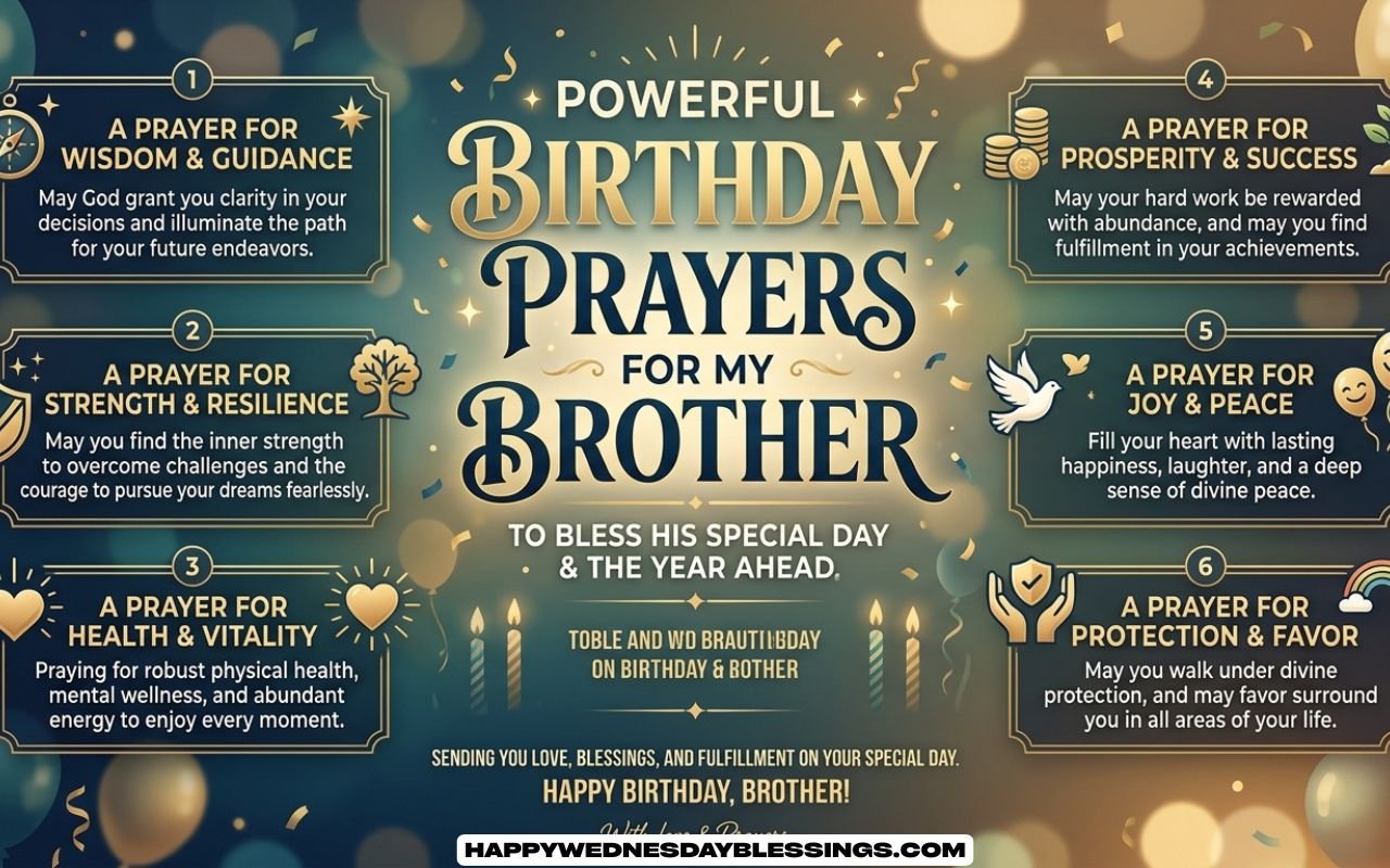 Powerful Birthday Prayers for My Brother to Bless