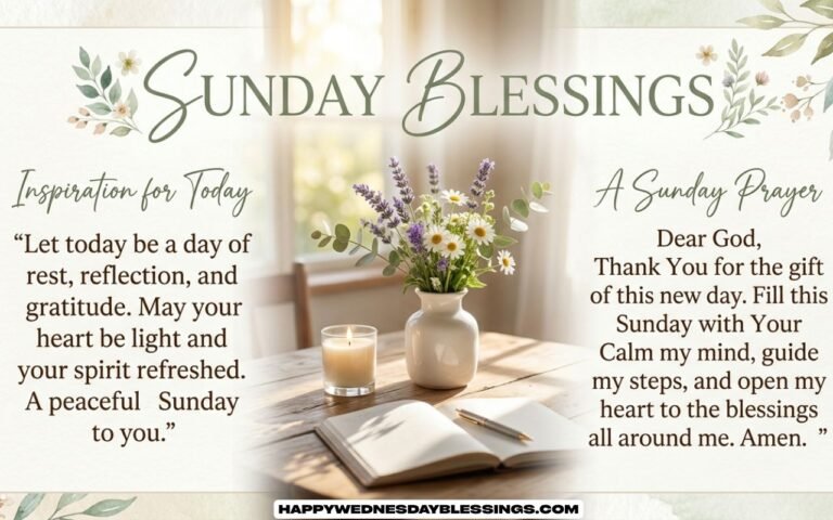 Sunday Blessings Quotes and Prayers